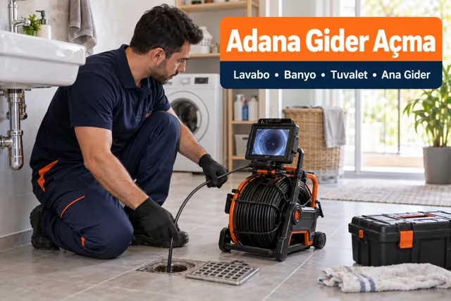 Adana gider açma ve tıkanıklık açma için tesisat müdahalesi