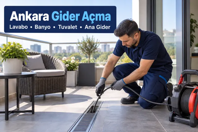 Ankara gider açma ve tıkanıklık açma için tesisat müdahalesi