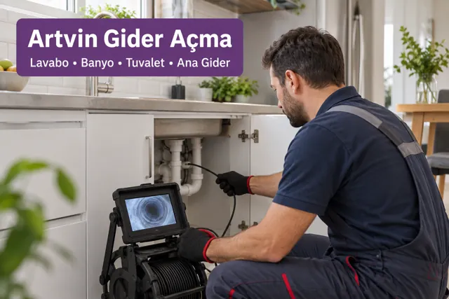 Artvin gider açma ve tıkanıklık açma için tesisat müdahalesi