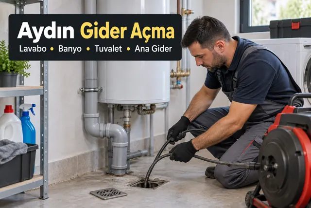 Aydın gider açma ve tıkanıklık açma için tesisat müdahalesi