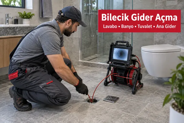 Bilecik gider açma ve tıkanıklık açma için tesisat müdahalesi
