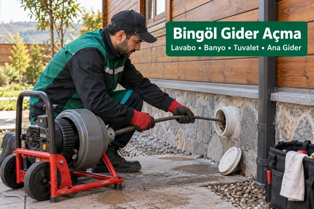 Bingöl gider açma ve tıkanıklık açma için tesisat müdahalesi