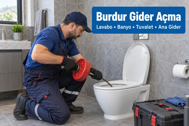 Burdur gider açma ve tıkanıklık açma için tesisat müdahalesi