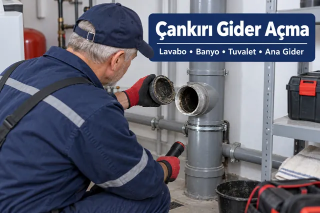 Çankırı gider açma — bina ana giderinde bağlantı kontrolü