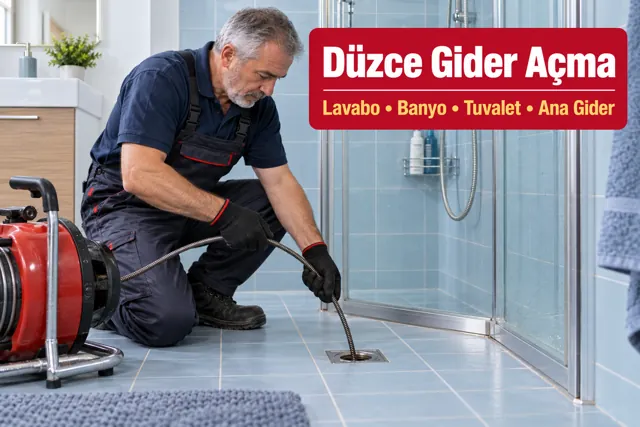 Düzce gider açma — banyo giderinde açma çalışması