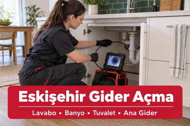 Eskişehir gider açma — mutfak giderinin kameralı incelenmesi