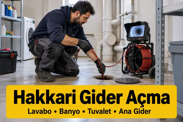 Hakkari gider açma — bina ana giderinde kameralı inceleme