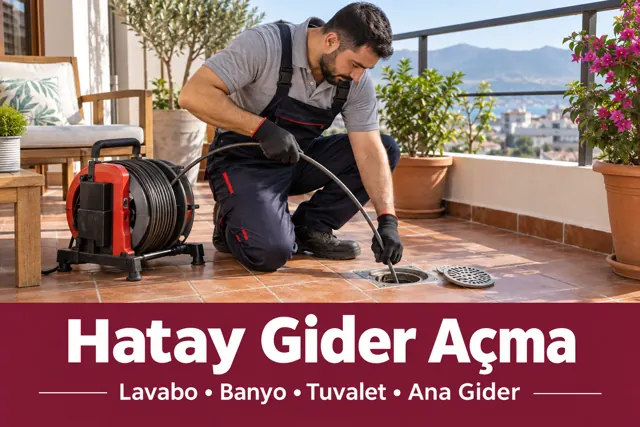 Hatay gider açma — balkon giderinde açma çalışması
