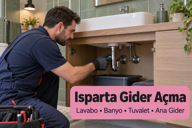 Isparta gider açma — banyo lavabosu sifonunun kontrolü