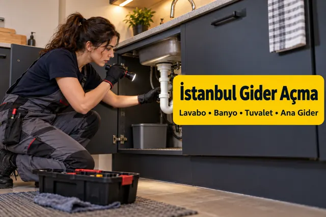 İstanbul gider açma — mutfak gider bağlantısının incelenmesi