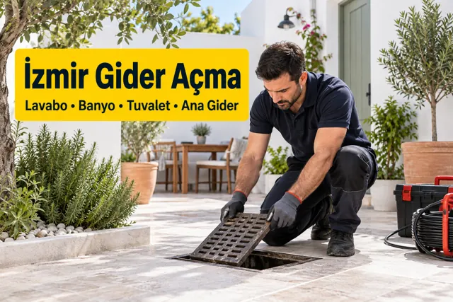 İzmir gider açma — bahçe gider ızgarasının kontrolü