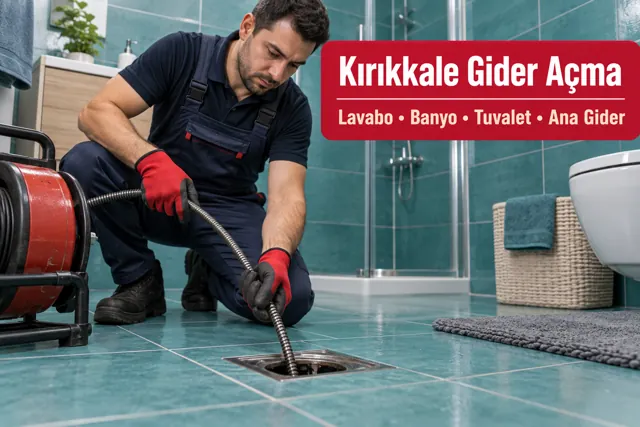 Kırıkkale gider açma — banyo zemin giderinde açma çalışması