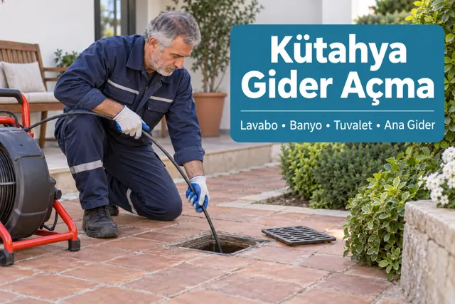 Kütahya gider açma — avlu giderinde spiral ekipmanla çalışma