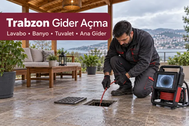 Trabzon gider açma — teras gider girişinin kontrolü