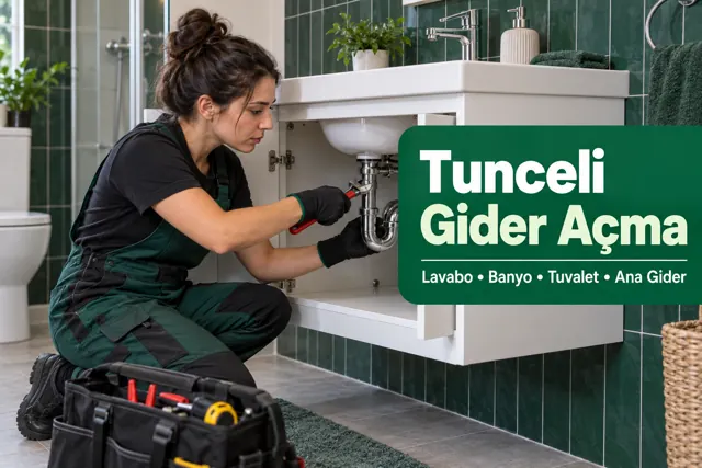 Tunceli gider açma — lavabo sifon bağlantısının kontrolü