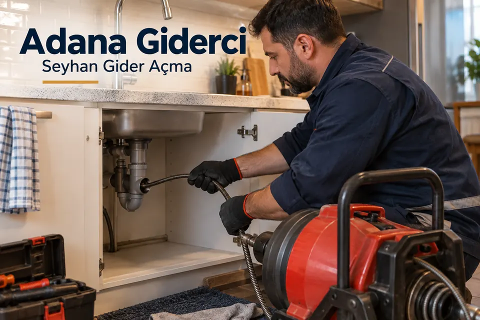Adana Seyhan gider açma — Adana Giderci — Seyhan gider açma için temsili tesisat çalışması