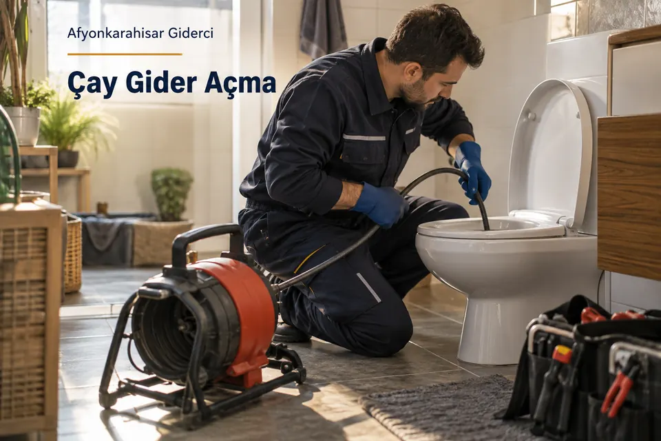 Afyonkarahisar Çay gider açma hizmet görseli Afyonkarahisar Çay gider açma — Afyonkarahisar Giderci — Çay gider açma için temsili tesisat çalışması