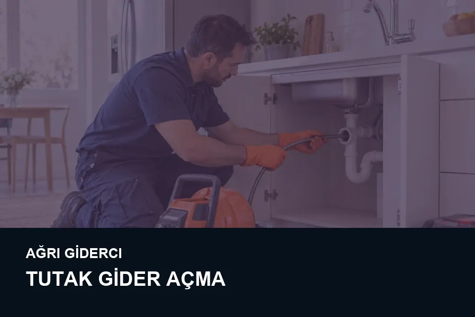 Ağrı Tutak gider açma — Ağrı Giderci — Tutak gider açma için temsili tesisat çalışması