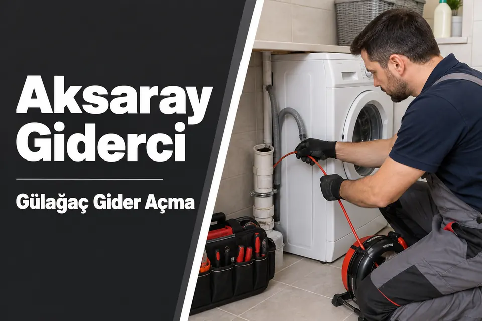 Aksaray Gülağaç gider açma hizmet görseli Aksaray Gülağaç gider açma — makine gider bağlantısının incelenmesi