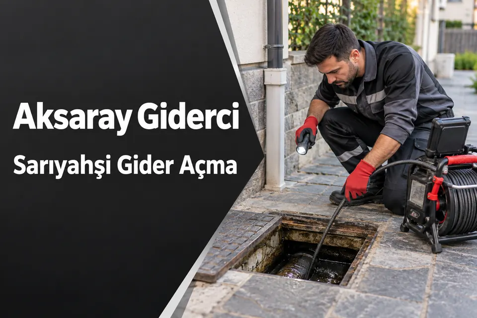 Aksaray Sarıyahşi gider açma hizmet görseli Aksaray Sarıyahşi gider açma — dış gider kontrol noktasının incelenmesi