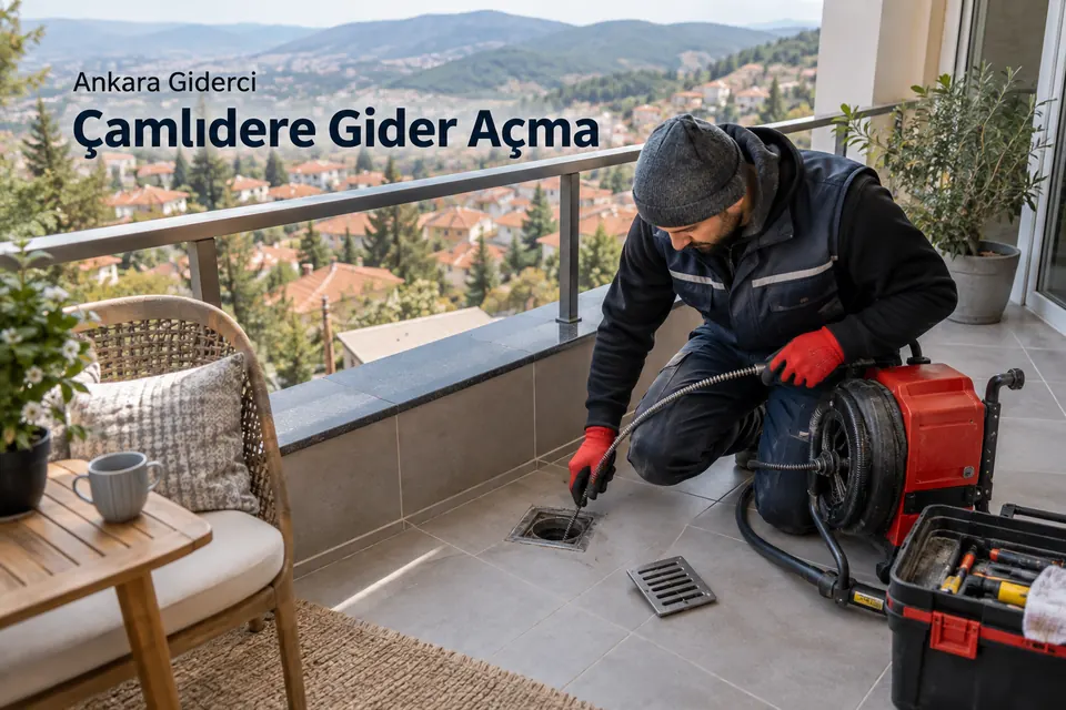Ankara Çamlıdere gider açma hizmet görseli Ankara Çamlıdere gider açma — Ankara Giderci — Çamlıdere gider açma için temsili tesisat çalışması