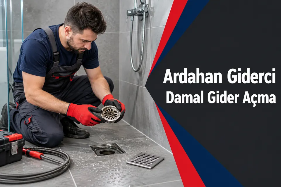 Ardahan Damal gider açma — duş süzgeci çıkışının incelenmesi