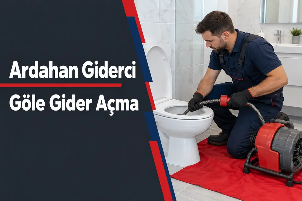 Ardahan Göle gider açma — tuvalet giderinde uygun ekipmanla kontrol