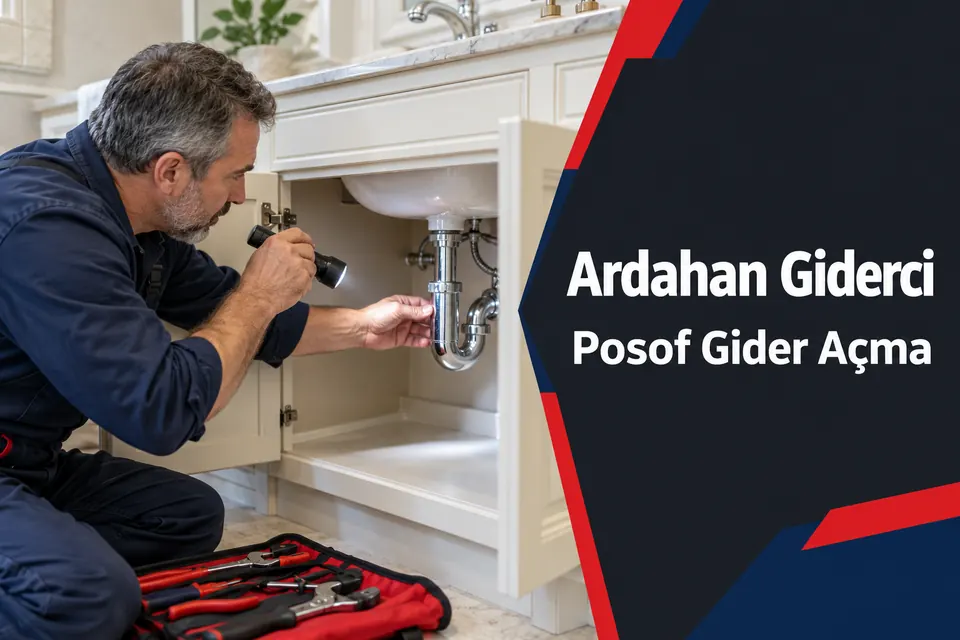 Ardahan Posof gider açma hizmet görseli Ardahan Posof gider açma — lavabo sifon bağlantısının incelenmesi