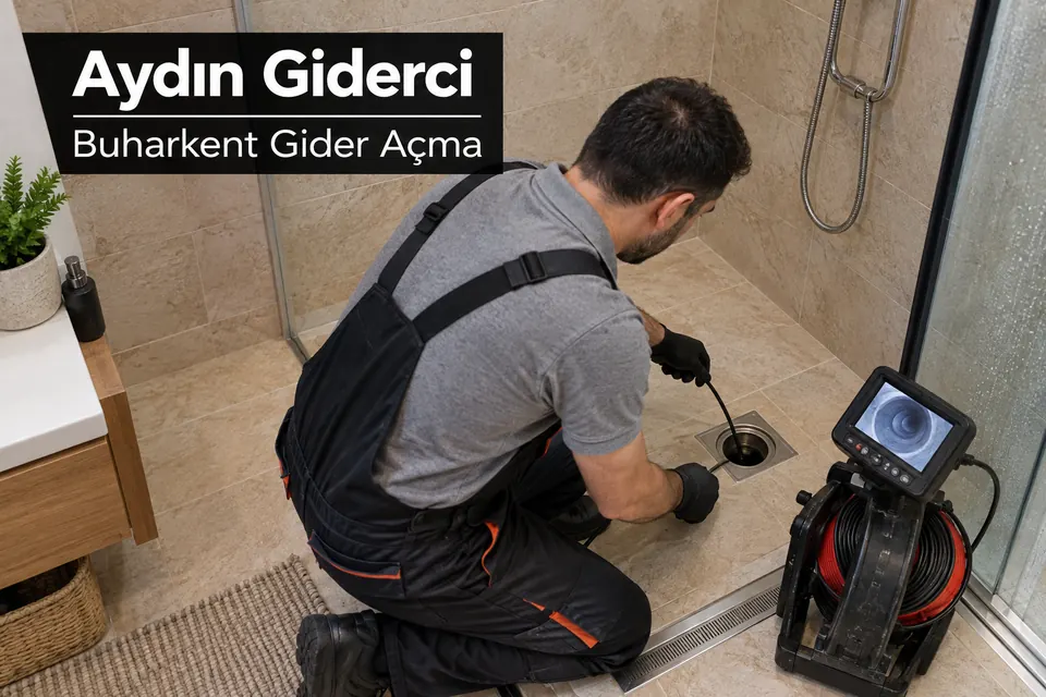 Aydın Buharkent gider açma — duş giderinde kameralı kontrol