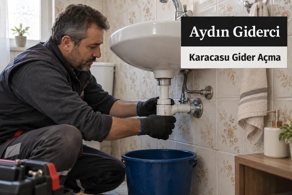 Aydın Karacasu gider açma — banyo lavabosu sifonunun sökülerek kontrolü