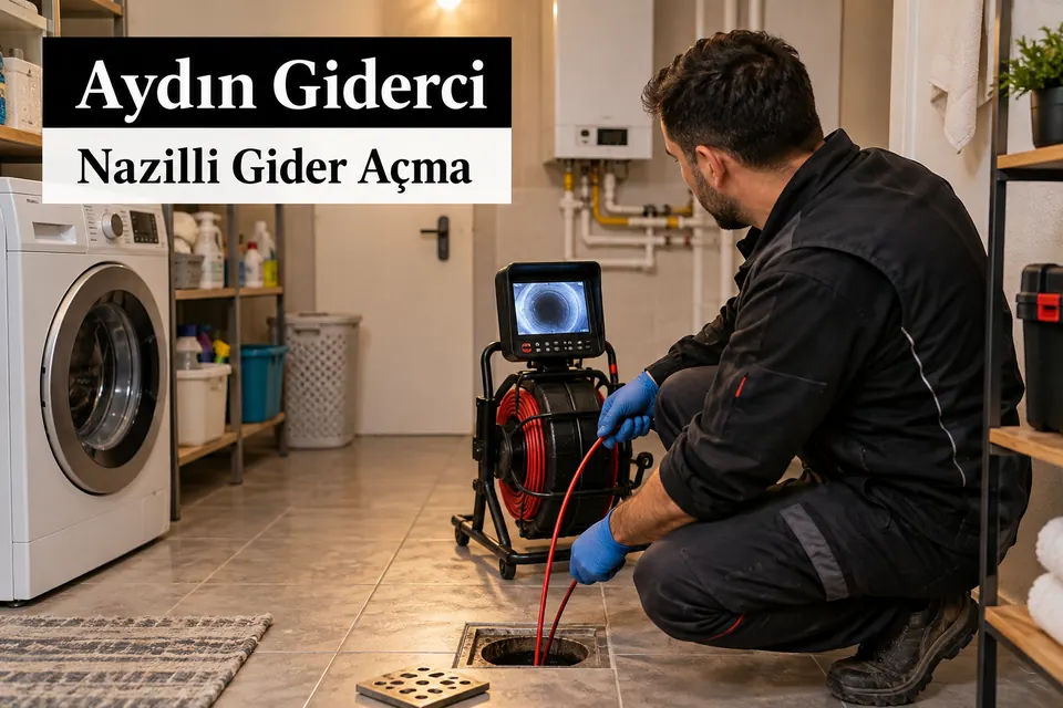 Aydın Nazilli gider açma hizmet görseli Aydın Nazilli gider açma — ortak gider hattında kameralı inceleme
