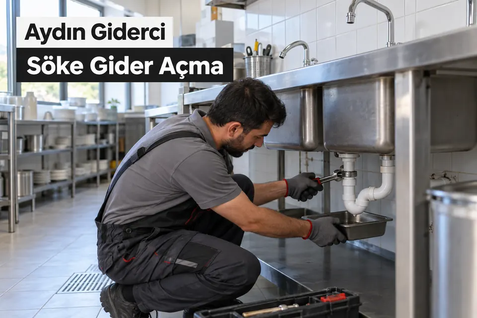 Aydın Söke gider açma — iş yeri lavabo bağlantısında çalışma