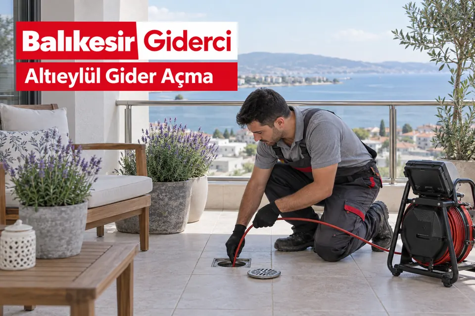 Balıkesir Altıeylül gider açma — balkon giderinin kontrolü