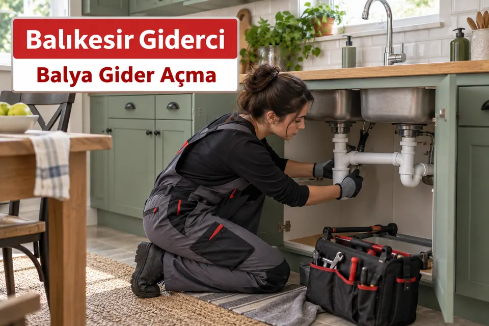 Balıkesir Balya gider açma hizmet görseli Balıkesir Balya gider açma — mutfak evyesi giderinin kontrolü