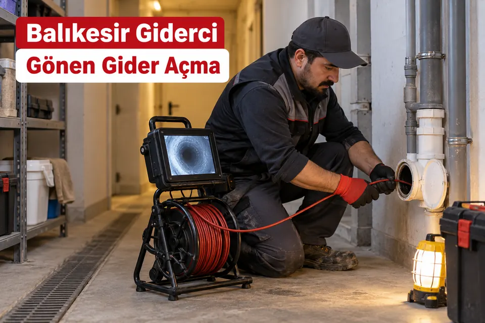 Balıkesir Gönen gider açma hizmet görseli Balıkesir Gönen gider açma — bina giderinde kameralı kontrol