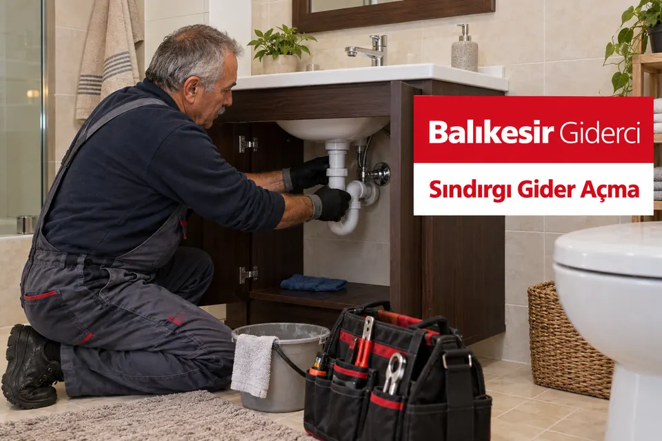 Balıkesir Sındırgı gider açma — lavabo tahliye borusunun kontrolü