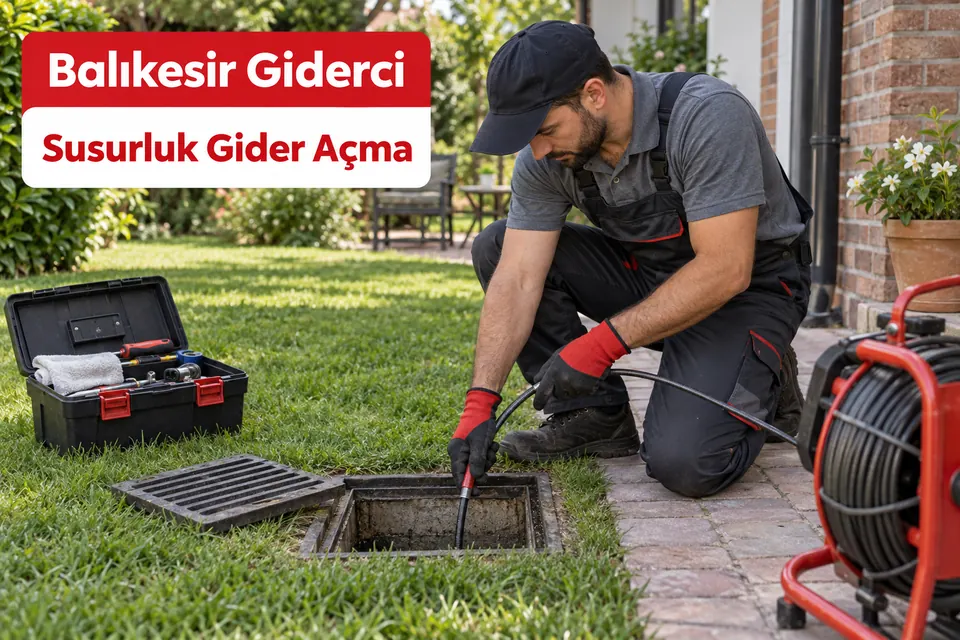 Balıkesir Susurluk gider açma hizmet görseli Balıkesir Susurluk gider açma — bahçe giderinde kontrol çalışması