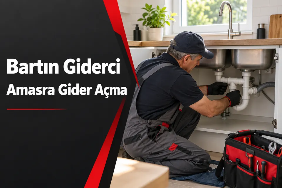 Bartın Amasra gider açma — çift evye ortak çıkışının kontrolü
