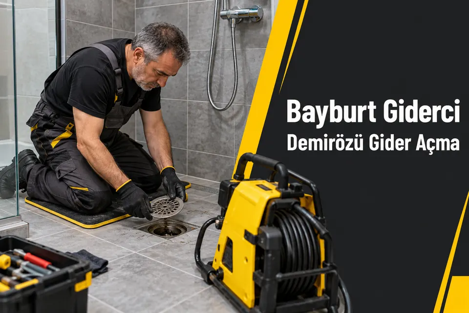 Bayburt Demirözü gider açma — banyo süzgeci iç parçasının kontrolü