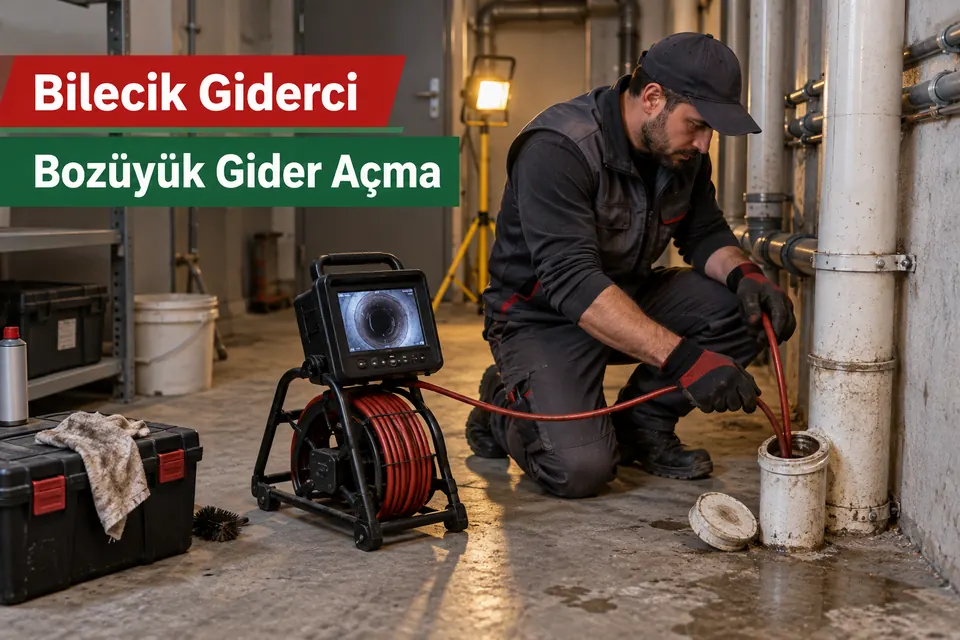 Bilecik Bozüyük gider açma — bina giderinde kameralı kontrol