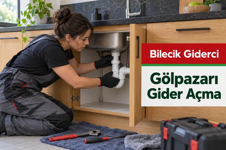 Bilecik Gölpazarı gider açma hizmet görseli Bilecik Gölpazarı gider açma — mutfak lavabo bağlantısının kontrolü