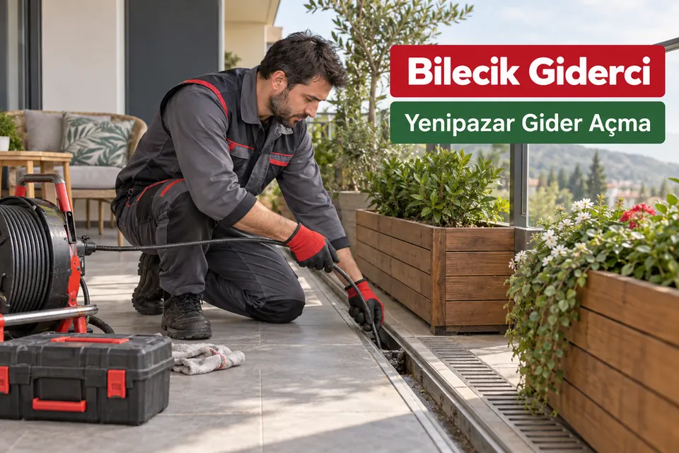 Bilecik Yenipazar gider açma — balkon gider kanalının incelenmesi