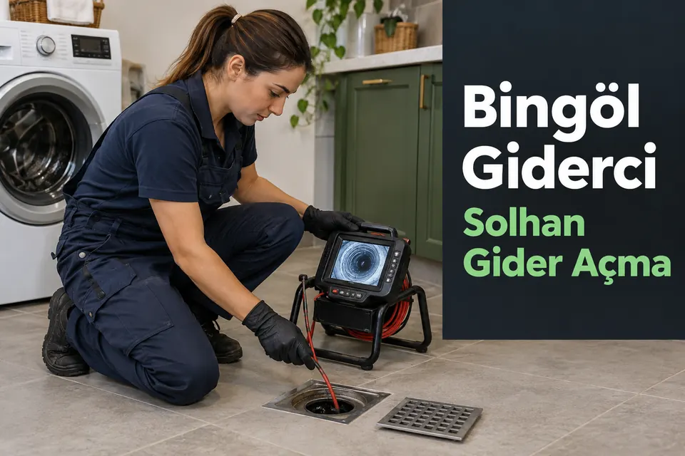 Bingöl Solhan gider açma — çamaşır alanında yer gideri kontrolü