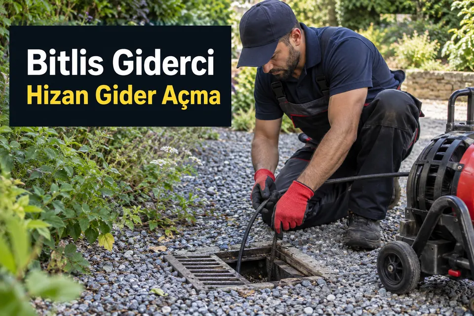 Bitlis Hizan gider açma — bahçe ızgarasında gider açma