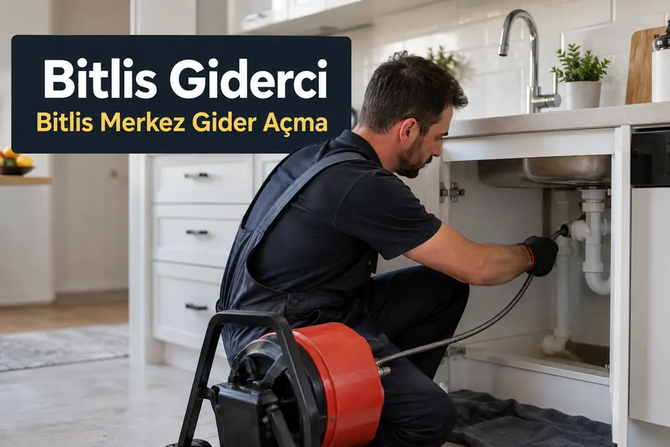 Bitlis Bitlis Merkez gider açma — mutfak giderinde makineyle çalışma