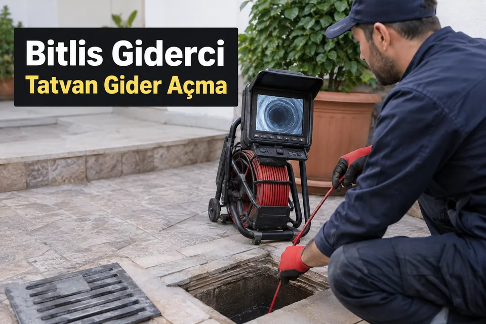 Bitlis Tatvan gider açma hizmet görseli Bitlis Tatvan gider açma — avlu giderinde kameralı inceleme