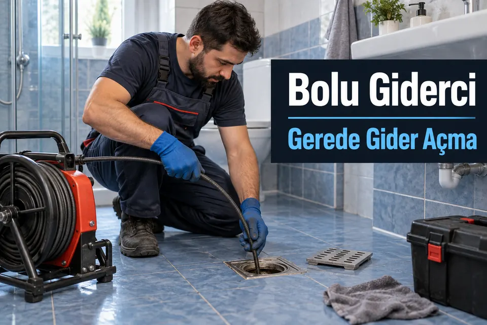 Bolu Gerede gider açma — banyo yer giderinin temizlenmesi