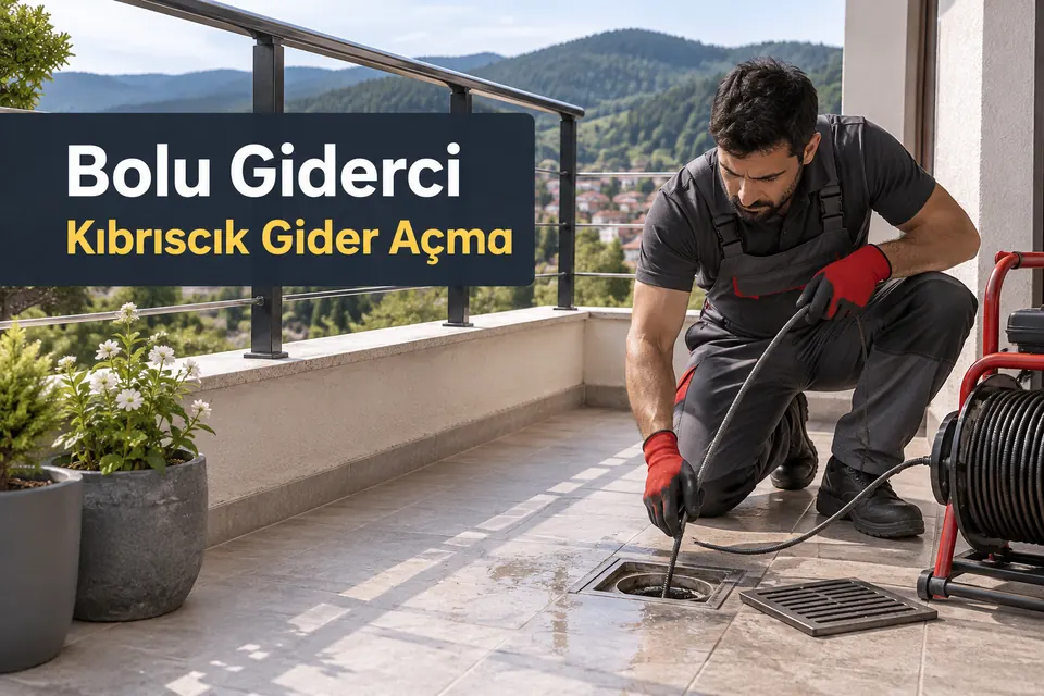 Bolu Kıbrıscık gider açma hizmet görseli Bolu Kıbrıscık gider açma — balkon giderinin açılması