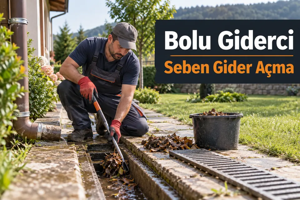Bolu Seben gider açma hizmet görseli Bolu Seben gider açma — bahçe kanalının temizlenmesi