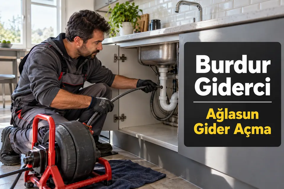 Burdur Ağlasun gider açma — mutfak giderinde makineyle çalışma